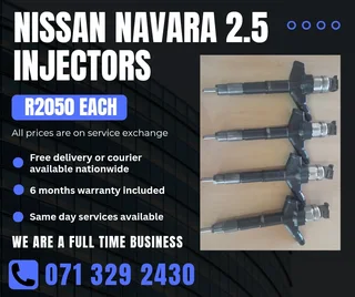 Nissan Navara 2.5 Injectors For Sale With Warranty Included