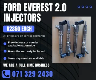 Ford Everest 2.0 Injectors For Sale With Warranty
