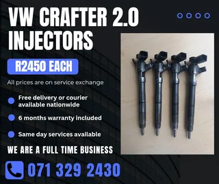 Vw Crafter 2.0 Injectors For Sale With Warranty Included