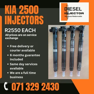 Kia 2500 Injectors For Sale With Warranty Included