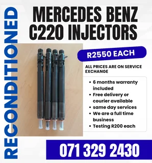 Mercedes Benz C220 Injectors For Sale With Warranty Included