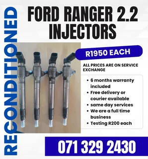 Ford Ranger 2.2 Injectors For Sale With Warranty Included