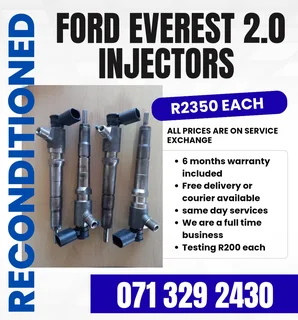 Ford Everest 2.0 Injectors For Sale With Warranty Included