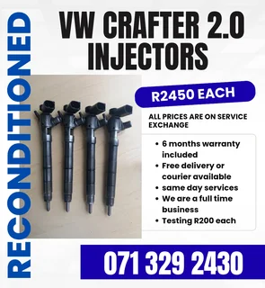 Vw Crafter 2.0 Injectors For Sale With Warranty