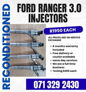 Ford Ranger 3.0 Injectors For Sale With Warranty Included