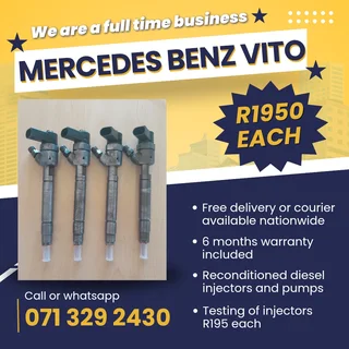 Mercedes Benz Vito Diesel Injectors For Sale With Warranty