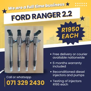 Ford Ranger 2.2 Injectors For Sale With Warranty Included
