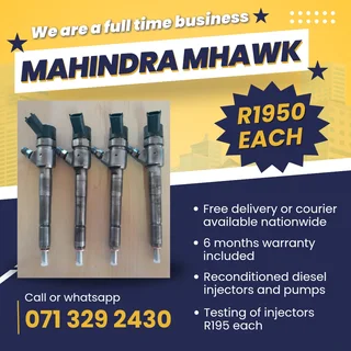 Mahindra Mhawk 2.2 Injectors For Sale With Warranty Included