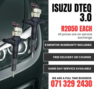 Isuzu Dteq 3.0 Injectors For Sale With Warranty Included