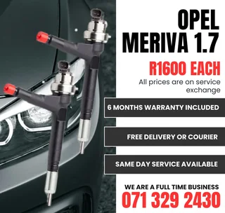 Opel Meriva 1.7 Injectors For Sale With Warranty
