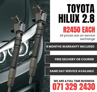 Toyota Hilux 2.8 Injectors For Sale With Warranty Included