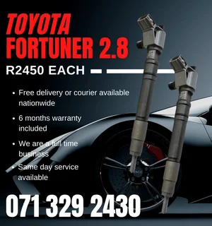 Toyota Fortuner 2.8 Injectors For Sale With Warranty Included