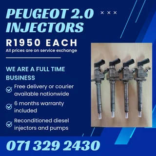 Peugeot 2.0 Injectors For Sale With Warranty
