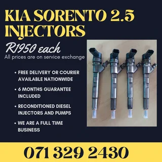 Kia Sorento 2.5 Injectors For Sale With Warranty