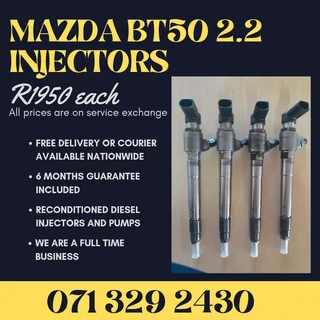 Mazda Bt50 2.2 Injectors For Sale With Warranty