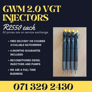 Gwm 2.0 Vgt Injectors For Sale With Warranty