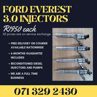 Ford Everest 3.0 Injectors For Sale With Warranty