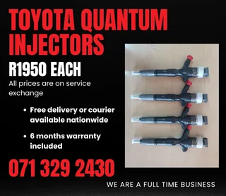 Toyota Quantum 2.5 Injectors For Sale With Warranty Included