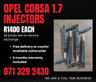 Opel Corsa 1.7 Injectors For Sale With Warranty Included
