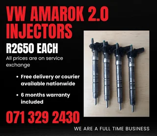 Vw Amarok 2.0 Injectors For Sale With Warranty