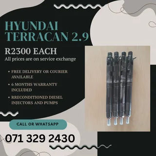 Hyundai Terracan 2.9 Injectors For Sale With Warranty
