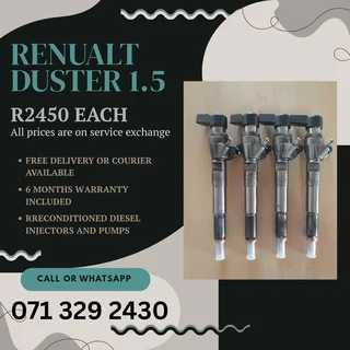 Renualt Duster 1.5 Injectors For Sale With Warranty