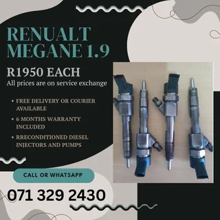 Renualt Megane 1.9 Injectors For Sale With Warranty