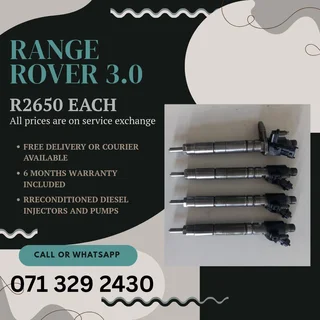 Range Rover 3.0 Injectors For Sale With Warranty
