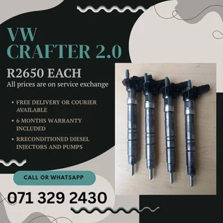 Vw Crafter 2.0 Injectors For Sale With Warranty Included