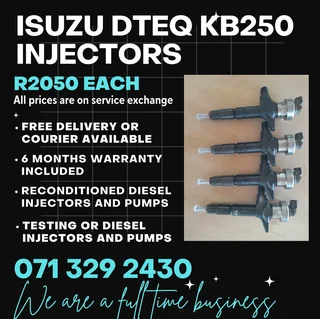 Isuzu Dteq Kb250 Injectors For Sale With Warranty Included