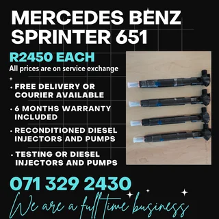 Mercedes Benz Sprinter 651 Injectors For Sale With Warranty Included