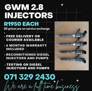 Gwm 2.8 Injectors For Sale With Warranty