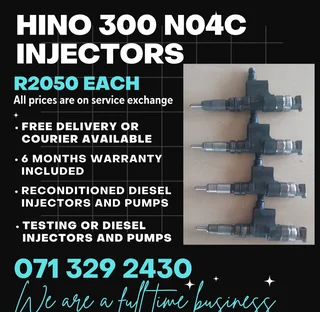 Hino No4c Injectors For Sale With Warranty