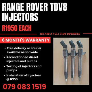 Range Rover Tdv8 Injectors For Sale With Warranty