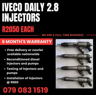 Iveco Daily 2.8 Injectors For Sale With Warranty