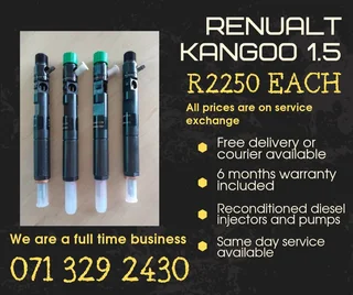 Renualt Kangoo 1.5 Injectors For Sale With Warranty