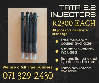 Tata 2.2 Injectors For Sale With Warranty Included
