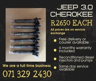 Jeep Cherokee 3.0 Injectors For Sale With Warranty