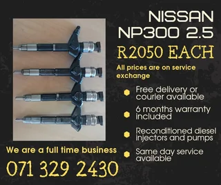 Nissan Np300 2.5 Injectors For Sale With Warranty