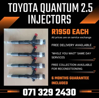 Toyota Quantum 2.5 Injectors For Sale With Warranty