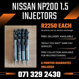 Nissan Np200 1.5 Injectors For Sale With Warranty Included