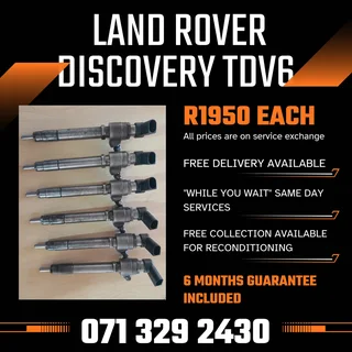 Land Rover Discovery Tdv6 Injectors For Sale With Warranty