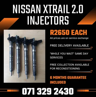 Nissan Xtrail 2.0 Injectors For Sale With Warranty