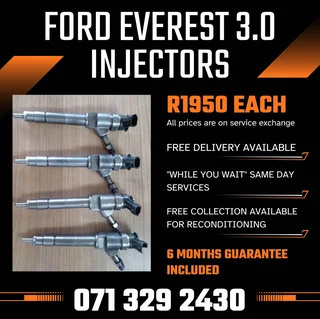 Ford Everest 3.0 Injectors For Sale With Warranty