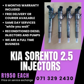 Kia Sorento 2.5 Injectors For Sale With Warranty