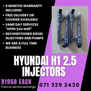 Hyundai H1 2.5 Injectors For Sale With Warranty