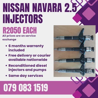 Nissan Navara 2.5 Injectors For Sale With Warranty
