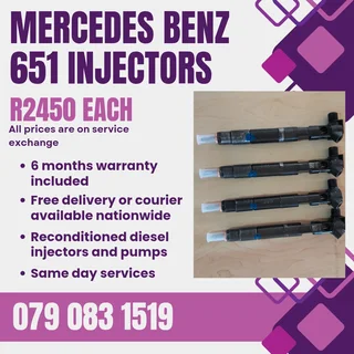 Mercedes Benz 651 Injectors For Sale With Warranty Included