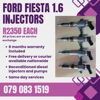 Ford Fiesta 1.6 Injectors For Sale With