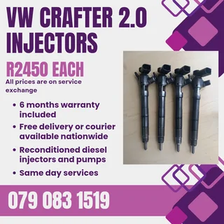 Vw Crafter 2.0 Injectors For Sale With Warranty